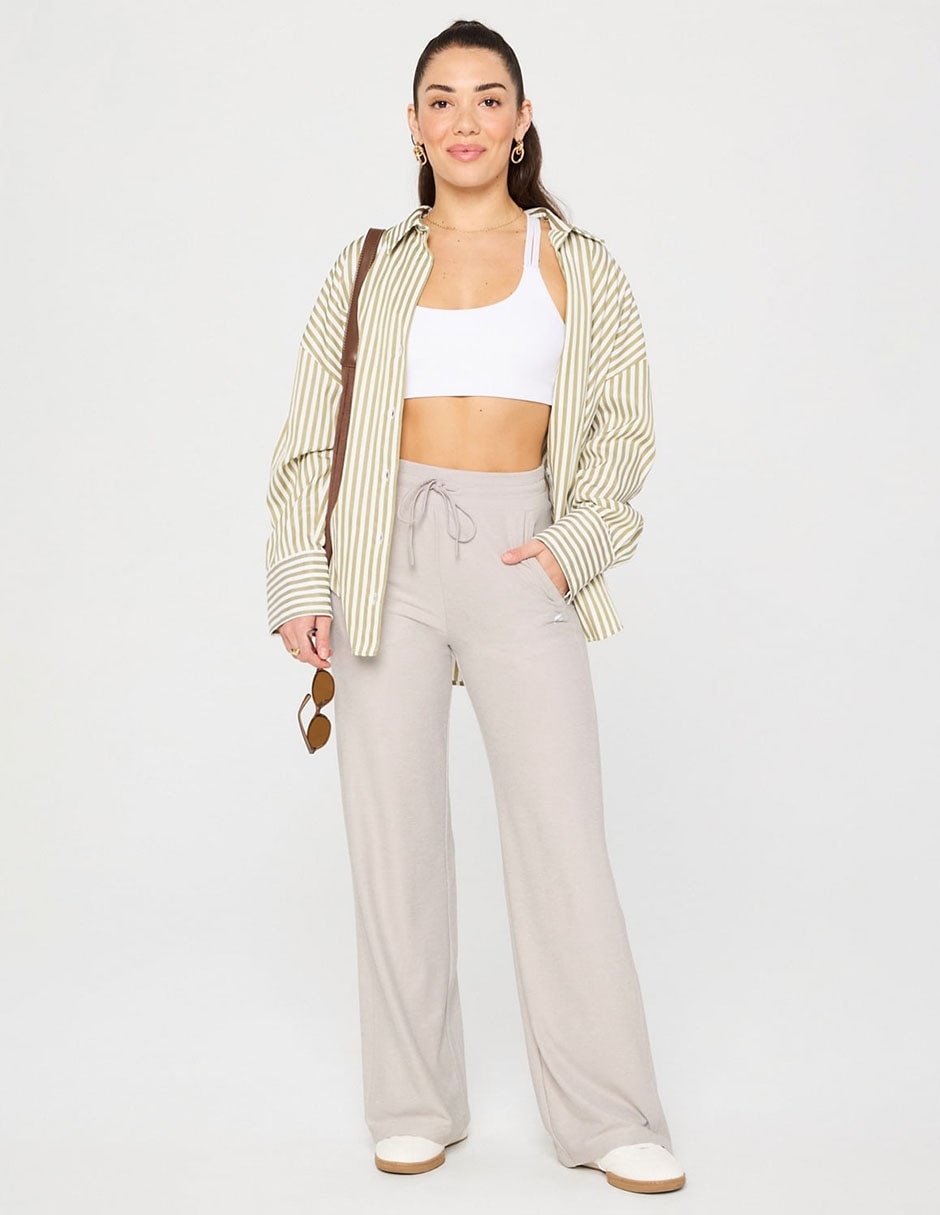 Pants wide leg con jareta para mujer 3
