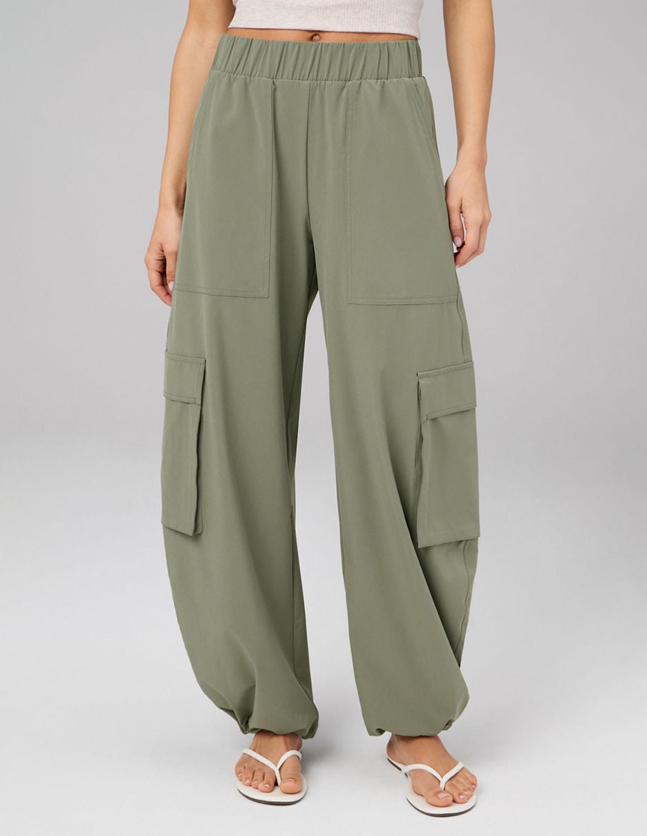 Pants regular con elástico para mujer Pants regular con elástico para mujer