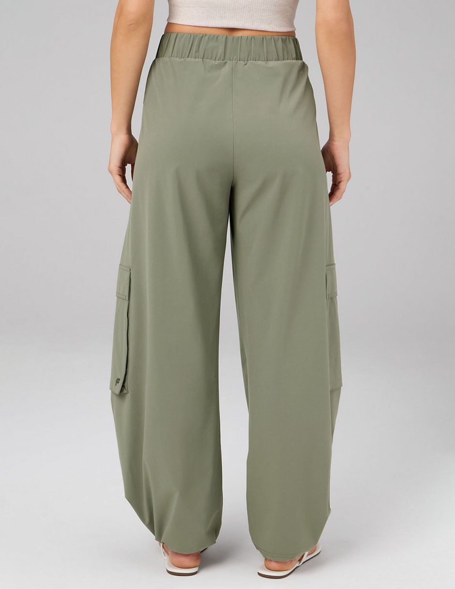 Pants regular con elástico para mujer