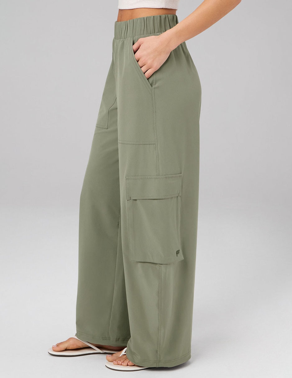 Pants regular con elástico para mujer 1