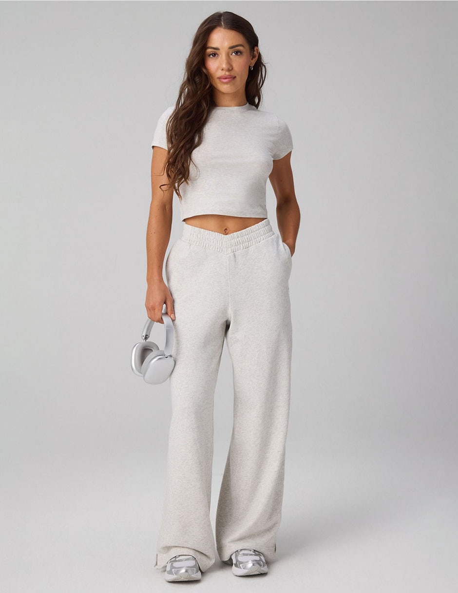 Pants relajado con elástico para mujer