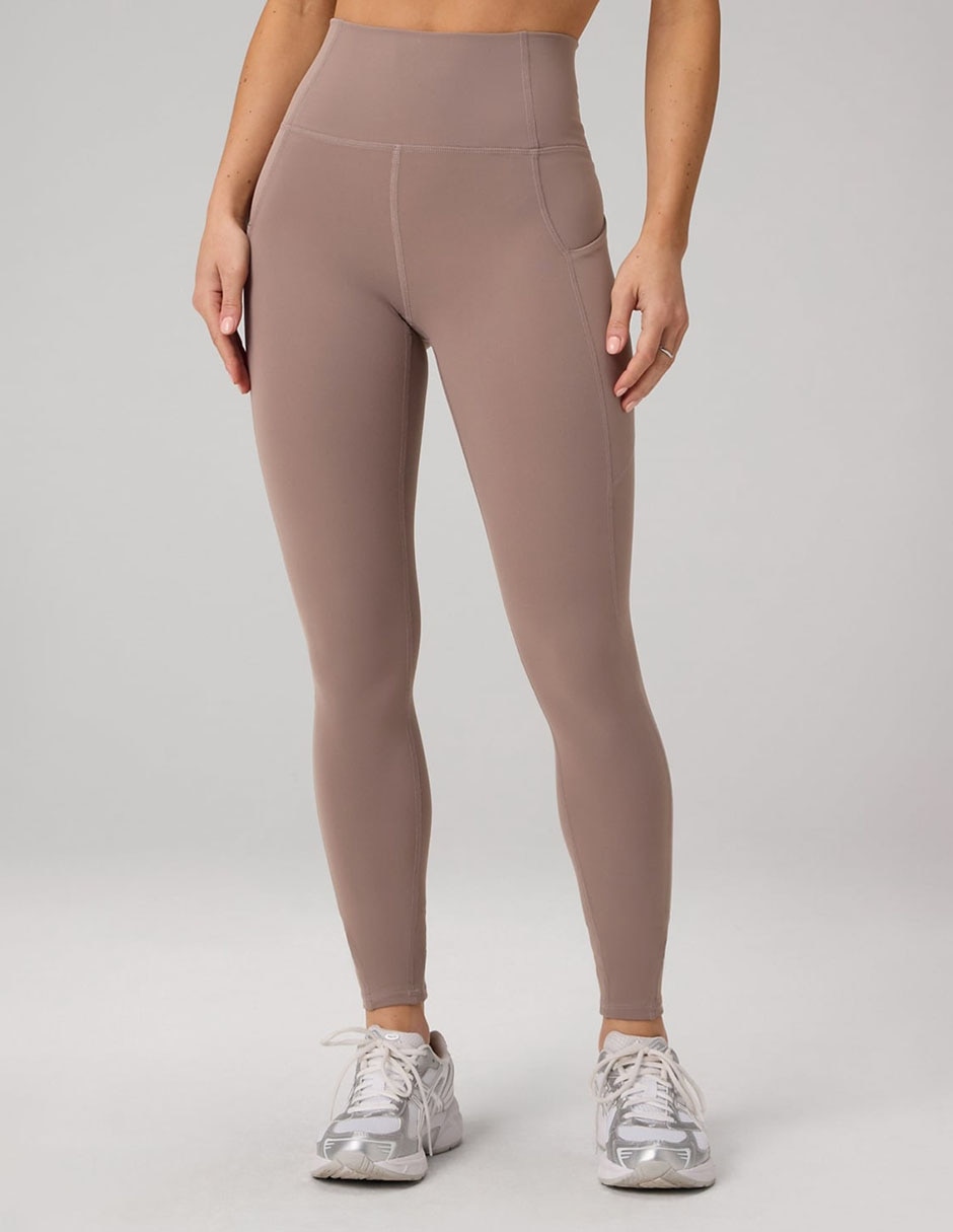 Legging cintura alta media pretina con resorte para mujer