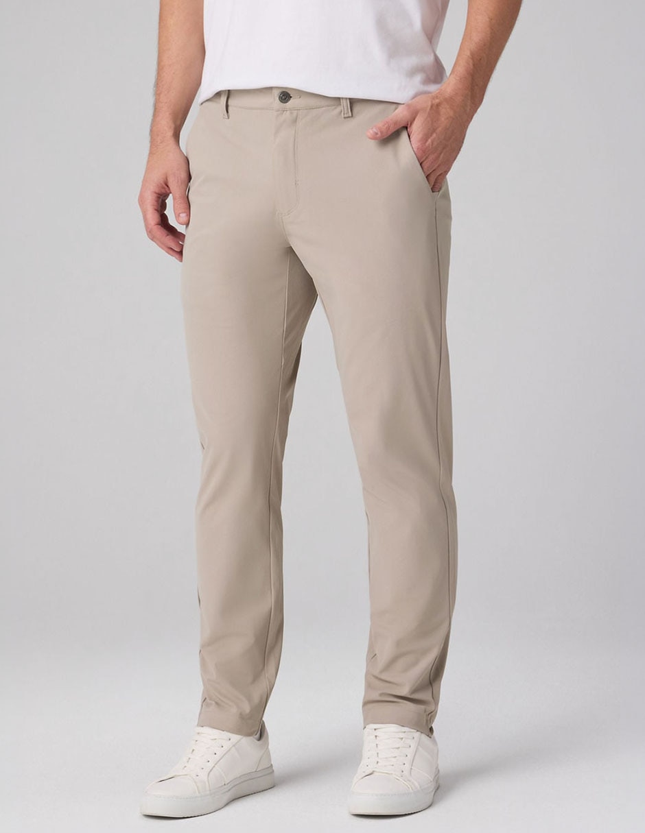 Pantalón chino slim de algodón para hombre