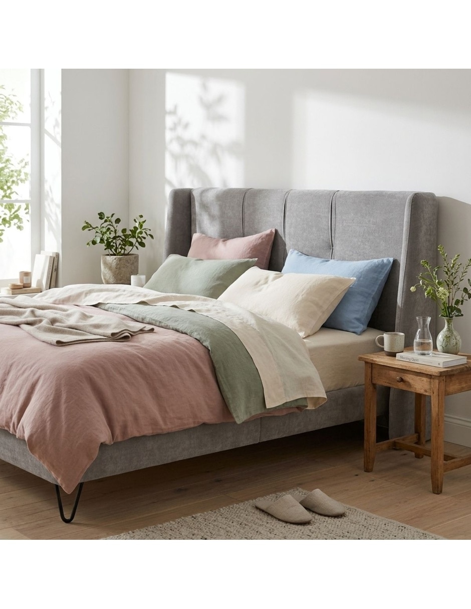 Cama de Tela King Size 12