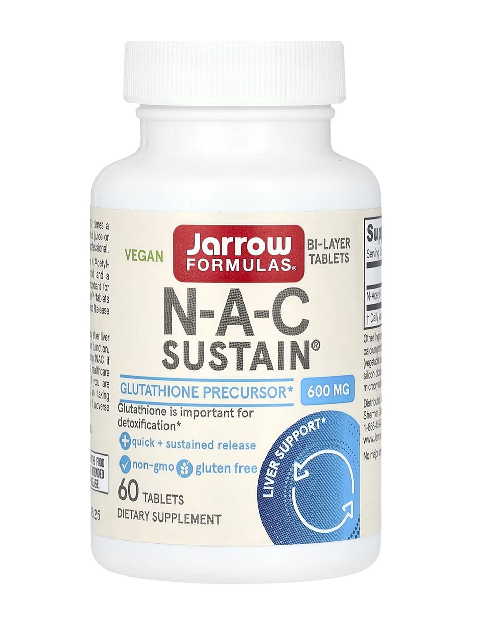 Vegan NAC Sustain 600 mg con N-Acetyl Cysteine