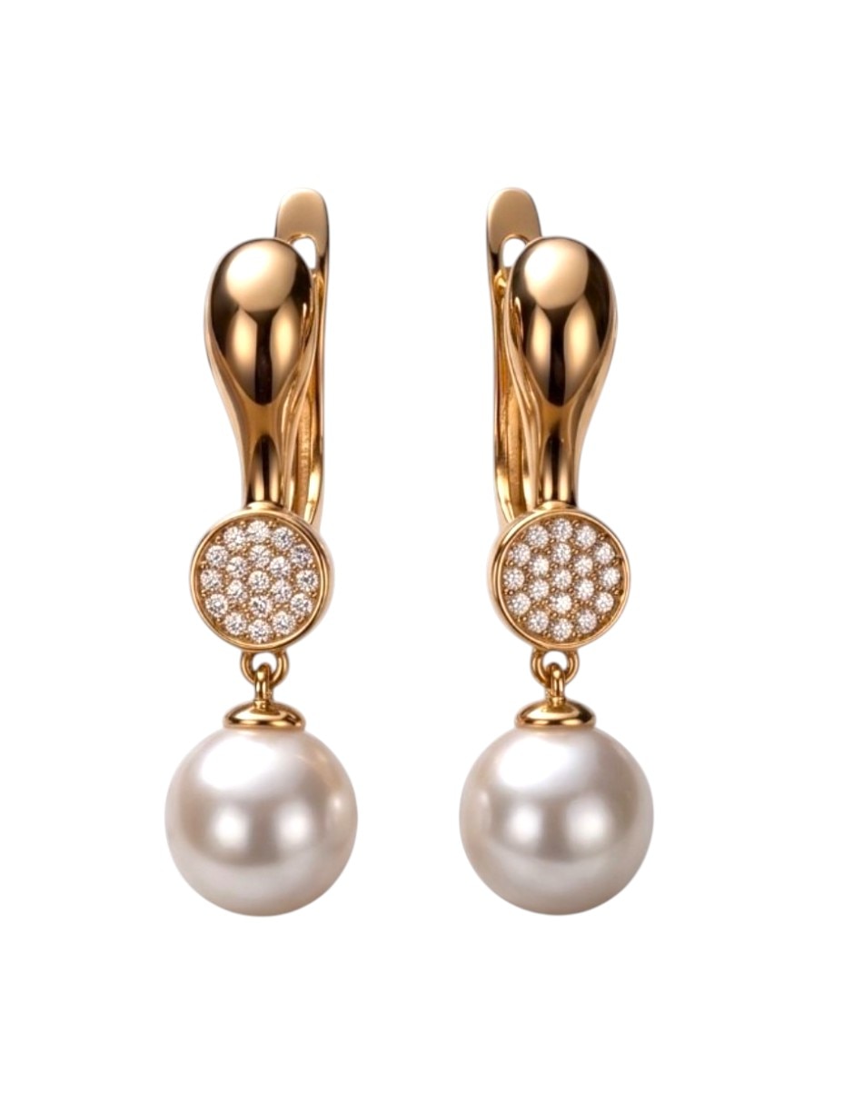 Aretes largos joyería de oro laminado 18 k con acabado brillante zirconia cúbica Aretes largos joyería de oro laminado 18 k con acabado brillante zirconia cúbica