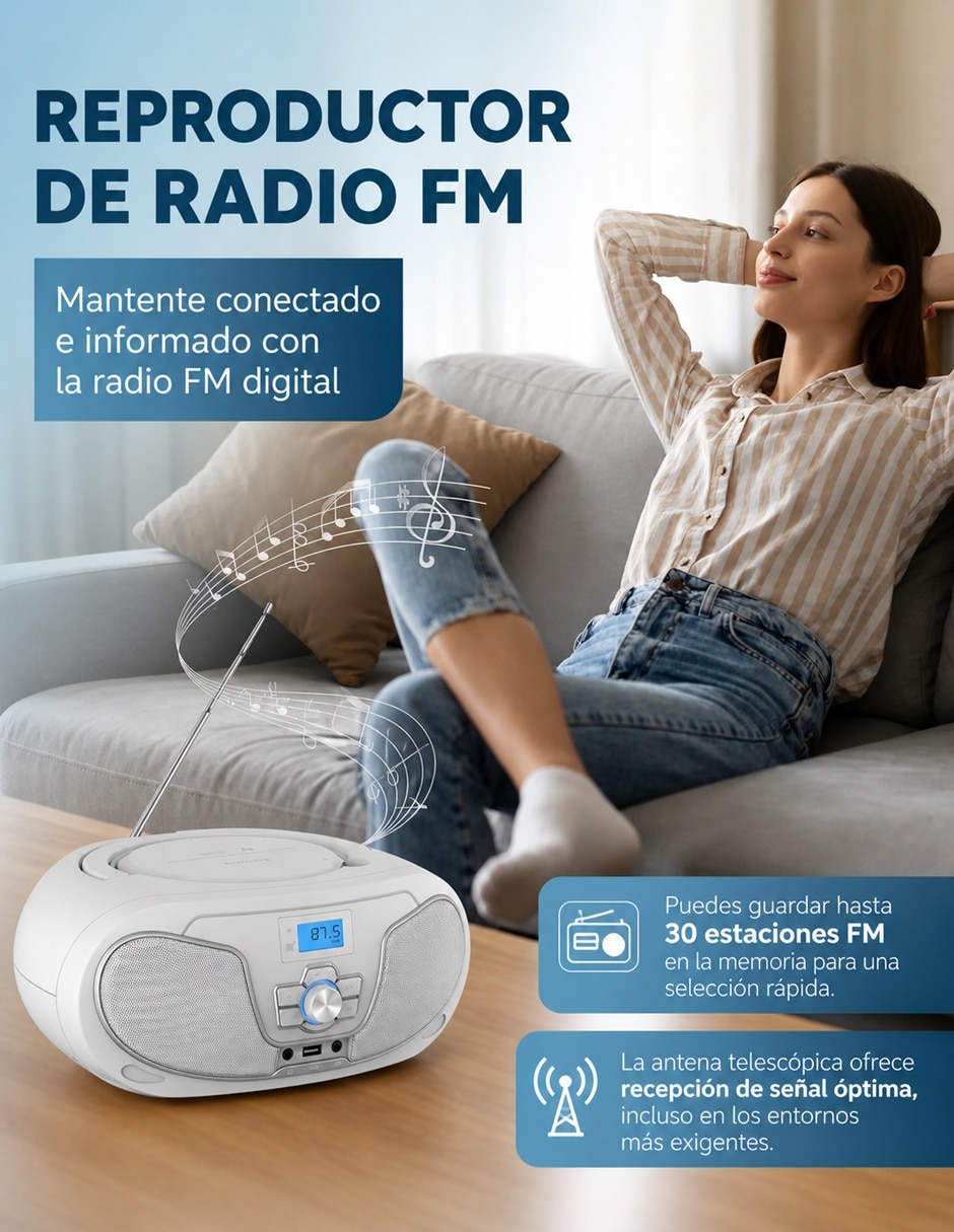 Radiograbadora Philips TAZ3300W/37