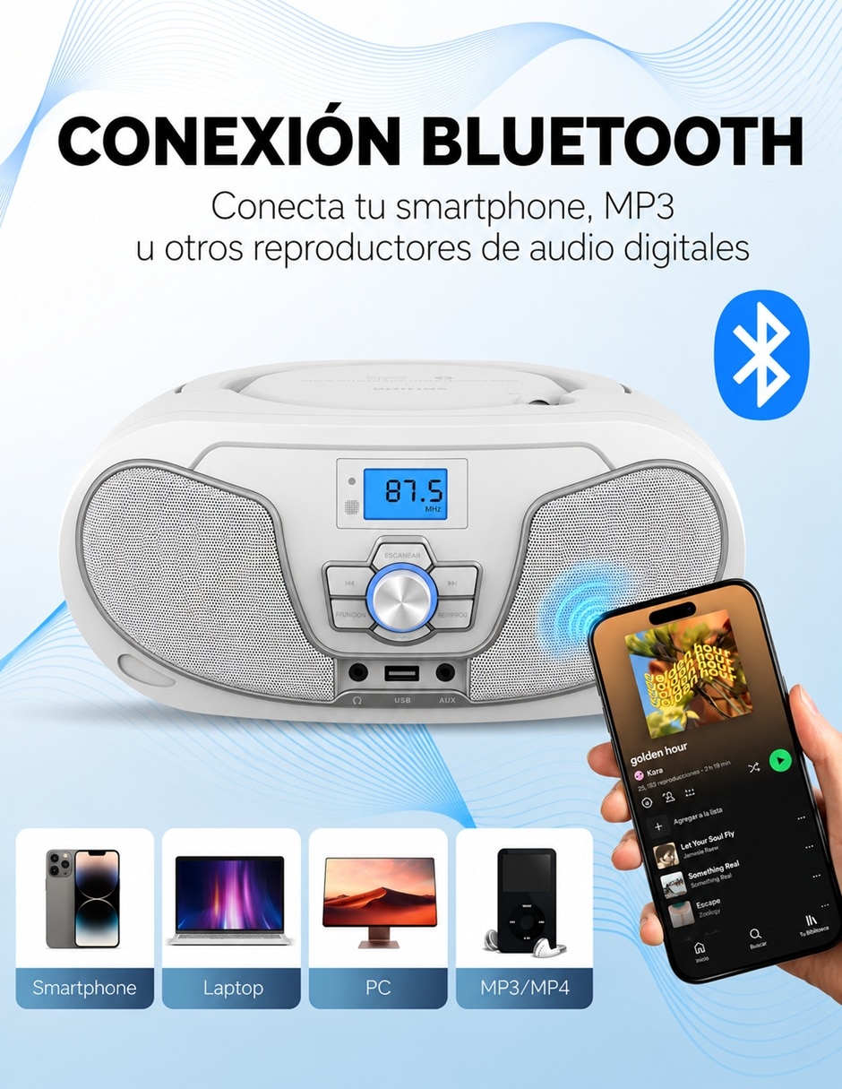 Radiograbadora Philips TAZ3300W/37