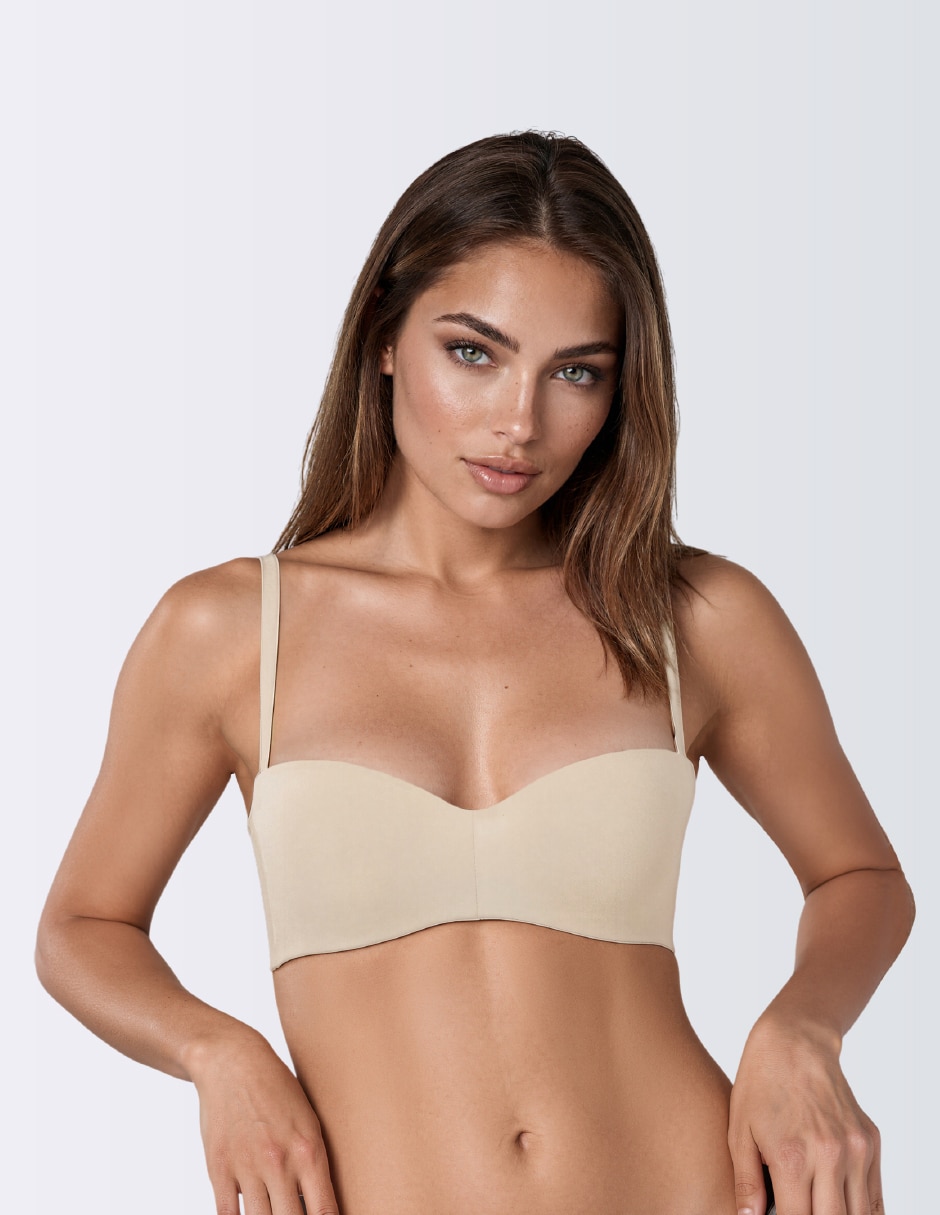 Brassiere strapless con copa para mujer 1