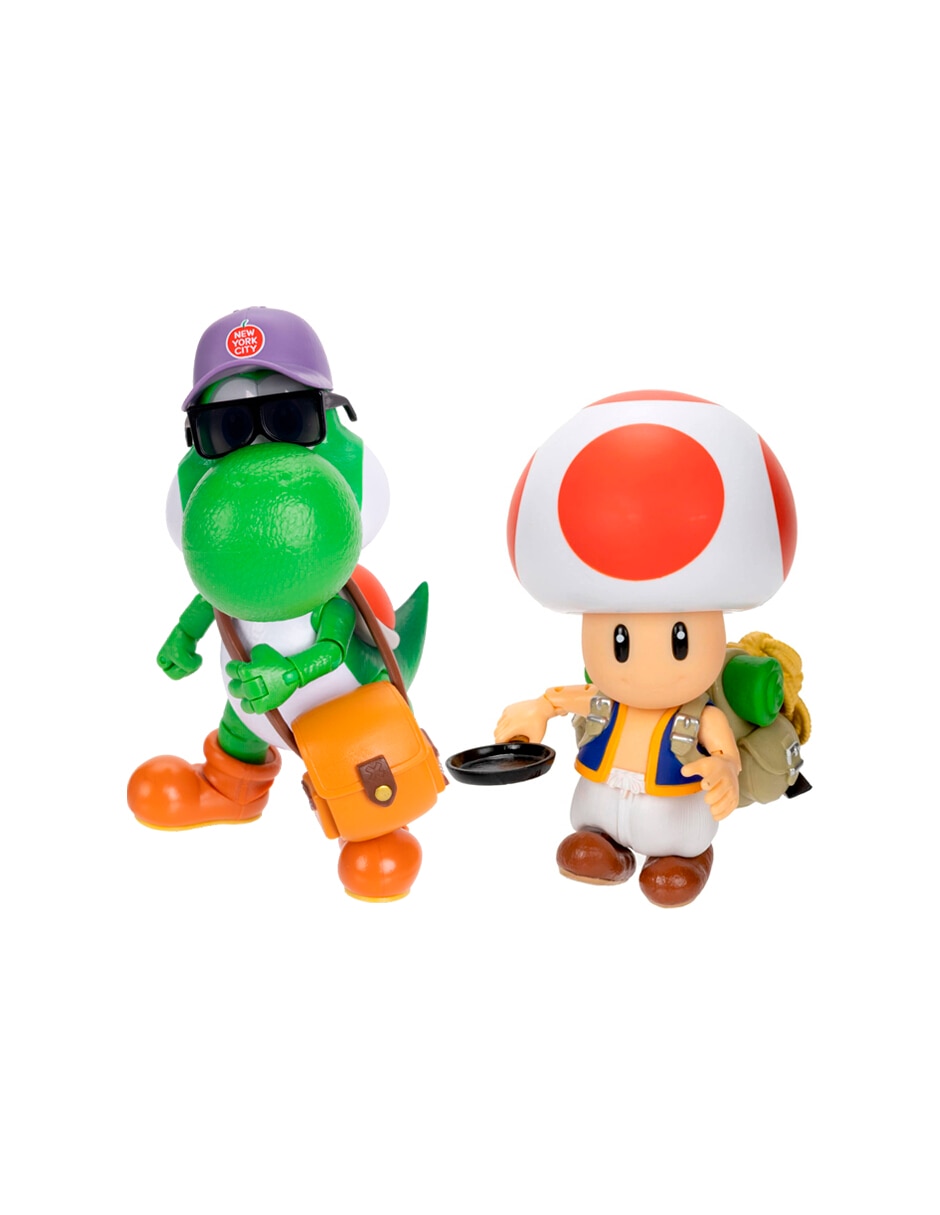 Set figuras acción articulada The Super Mario Galaxy movie Yoshi y Toad collectors 2 en 1 Set figuras acción articulada The Super Mario Galaxy movie Yoshi y Toad collectors 2 en 1