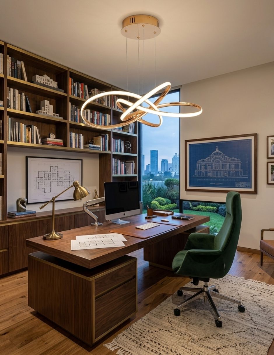 Candil Iluminación Luz Vic forma Asimétrica 2