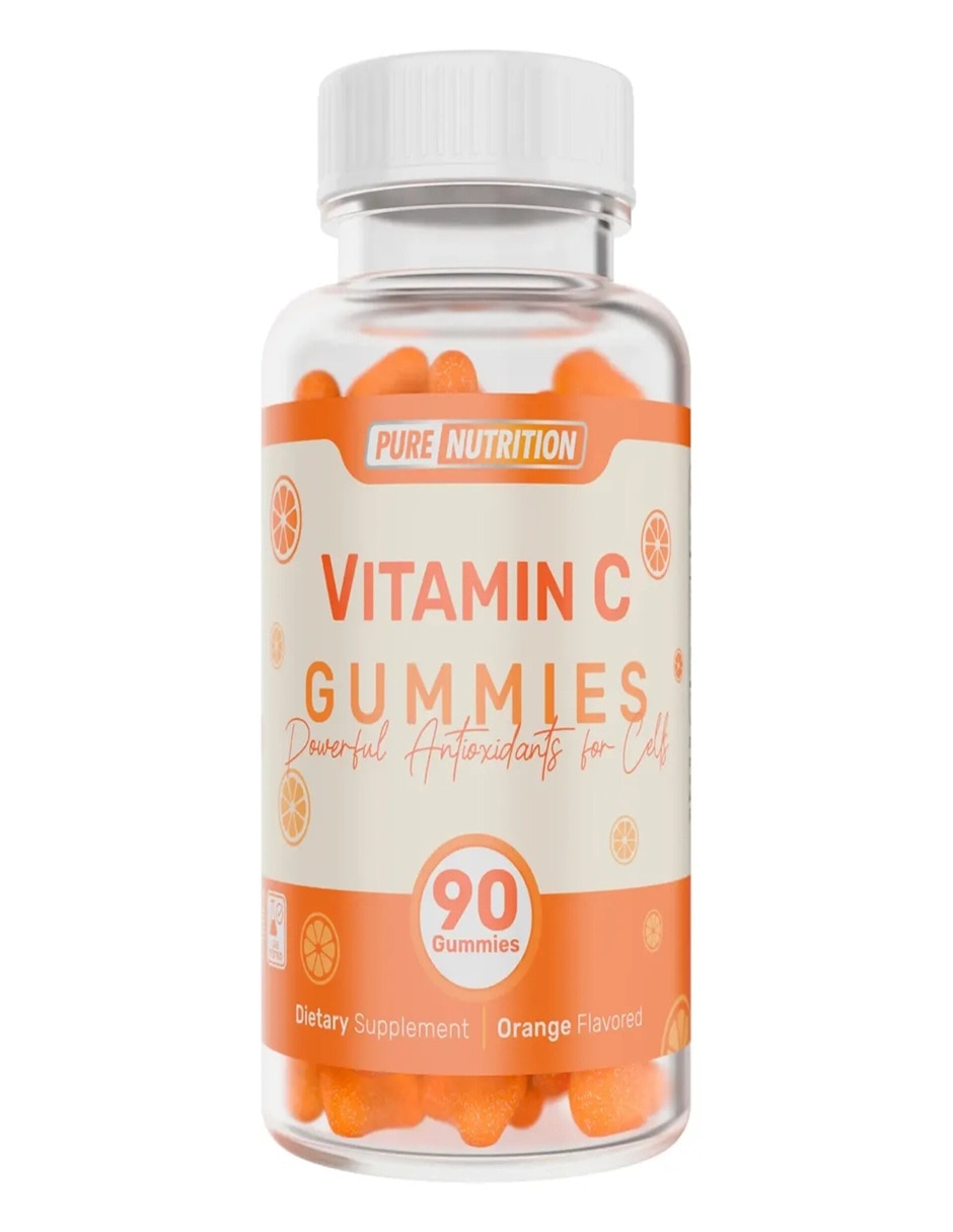Gomitas de Vitamina C Pure Nutrition sabor naranja de 90 gomitas