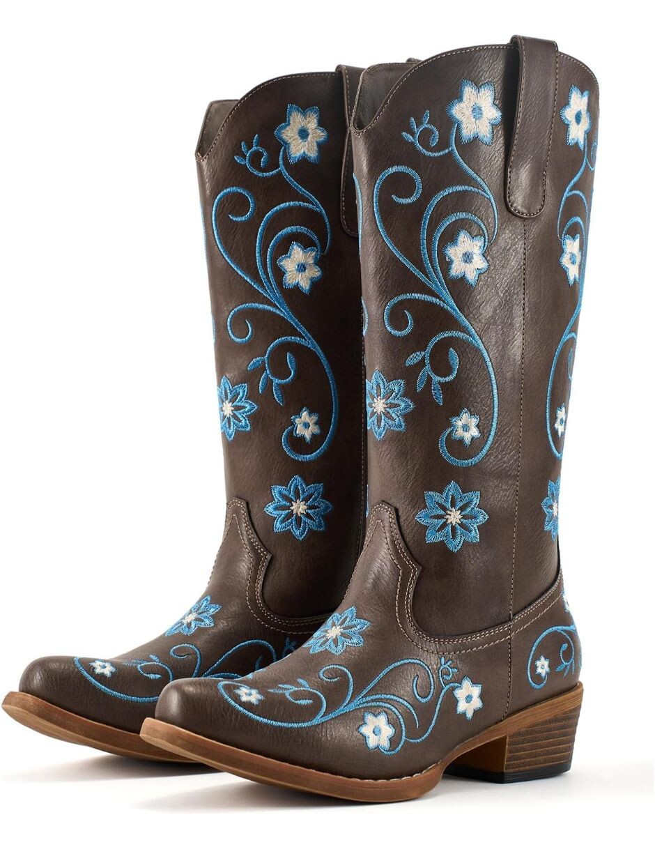 Bota cowboy arriba del tobillo para mujer 2