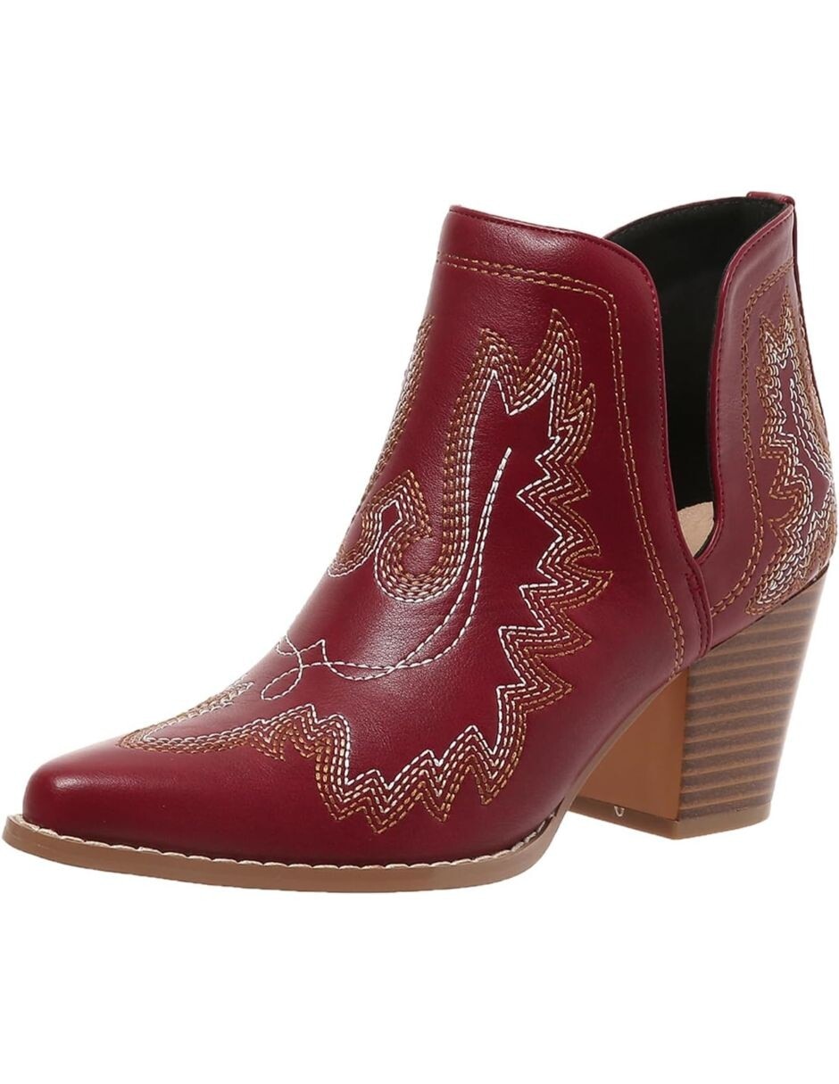 Bota cowboy arriba del tobillo gwin para mujer