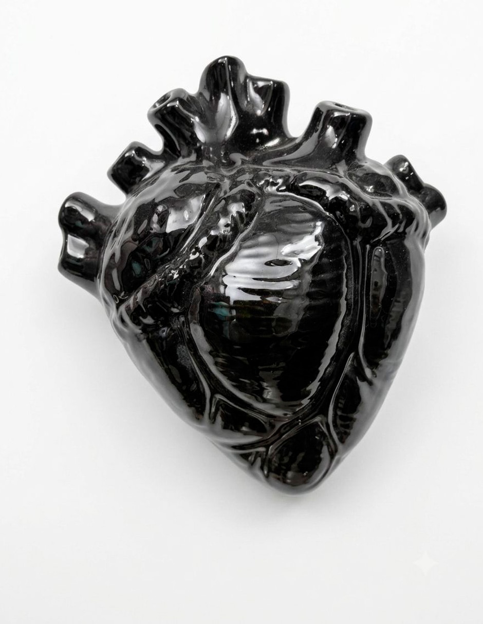 Figura decorativa de corazón de cerámica Figura decorativa de corazón de cerámica