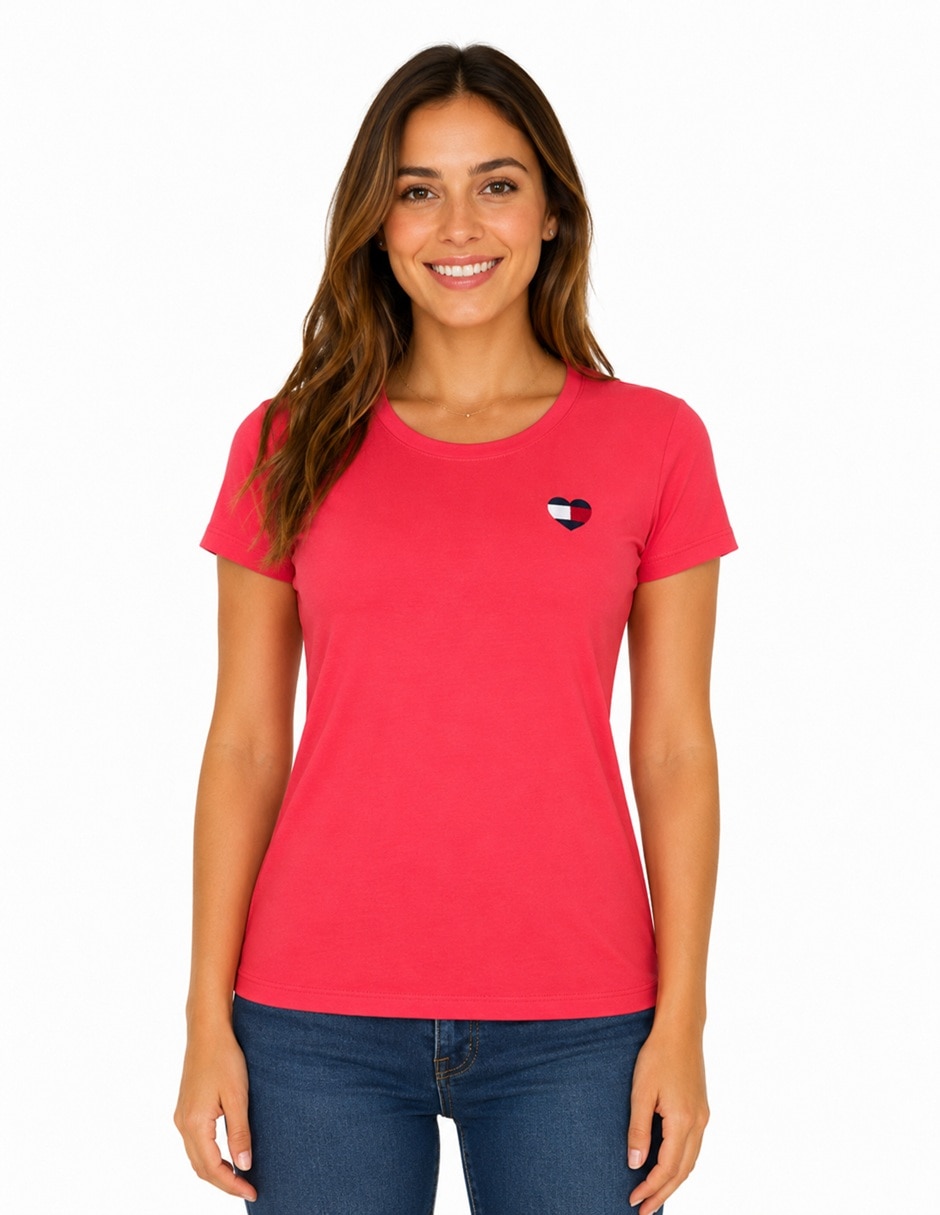 Playera manga corta j51hg490 ger cuello redondo para mujer Playera manga corta j51hg490 ger cuello redondo para mujer