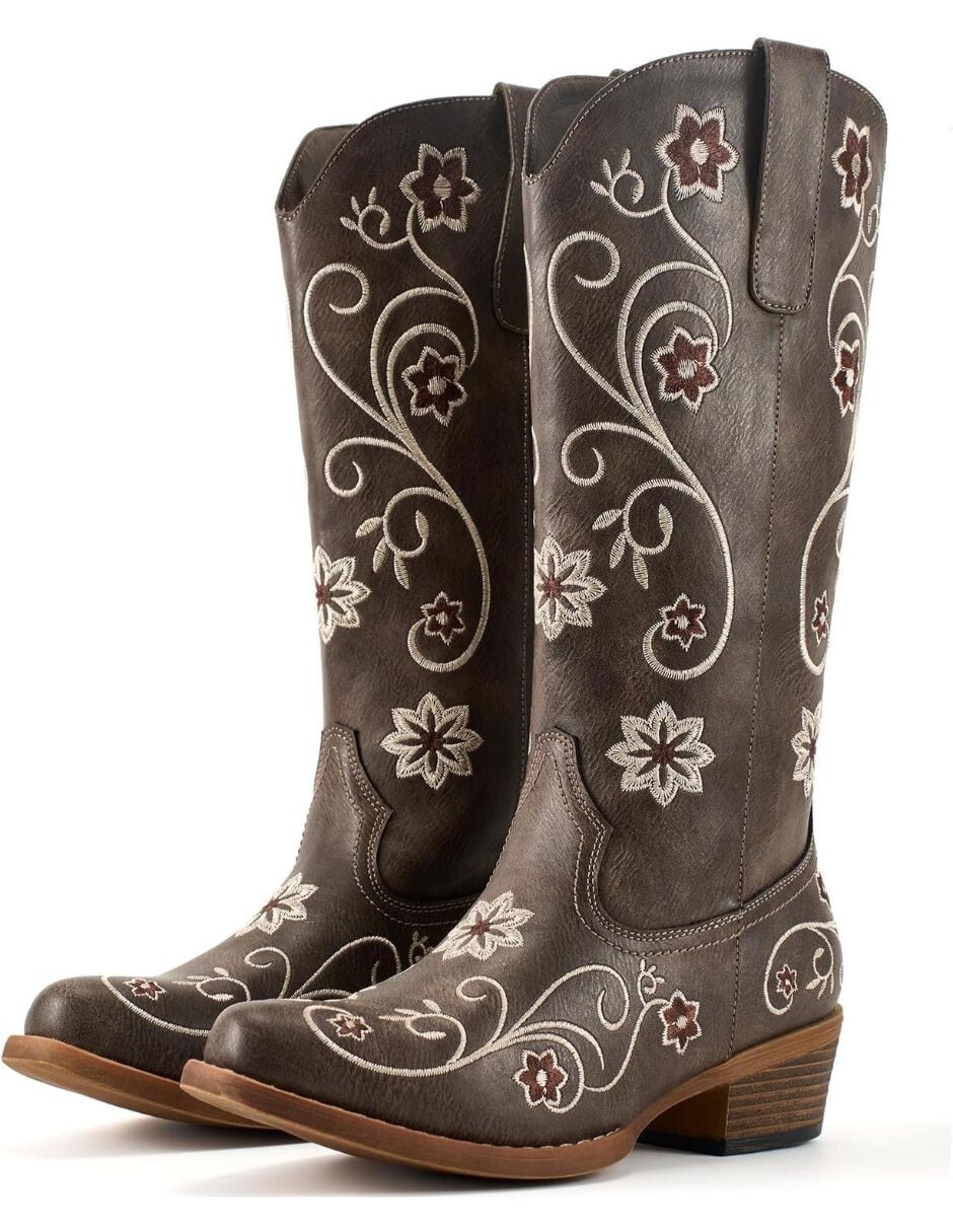 Bota cowboy arriba del tobillo gwin para mujer