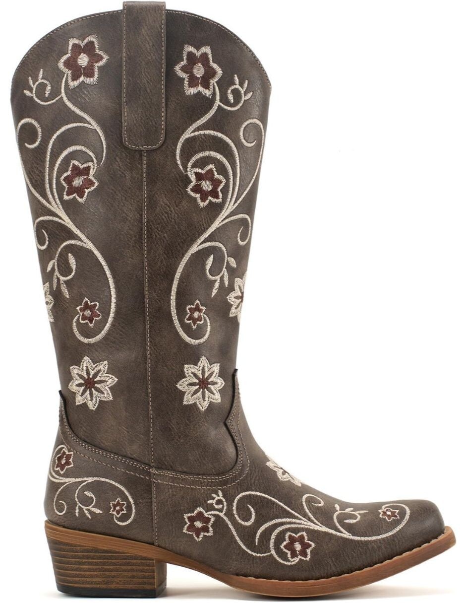 Bota cowboy arriba del tobillo gwin para mujer