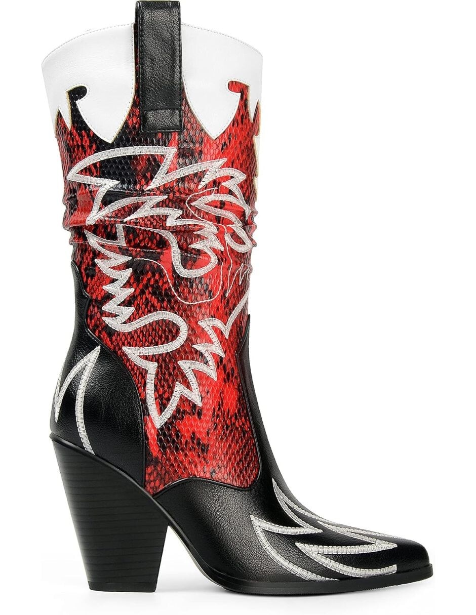Bota cowboy arriba del tobillo gwin para mujer