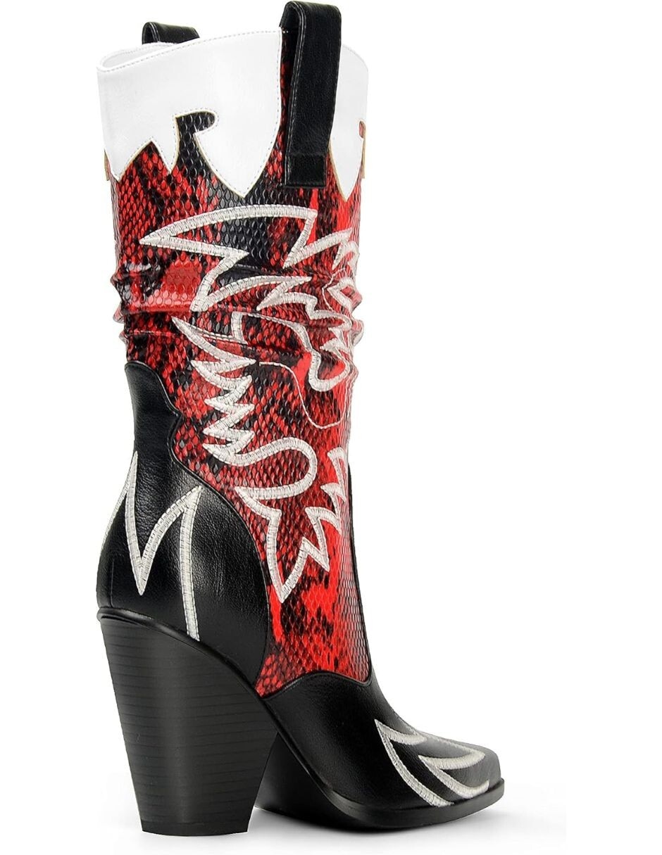 Bota cowboy arriba del tobillo gwin para mujer