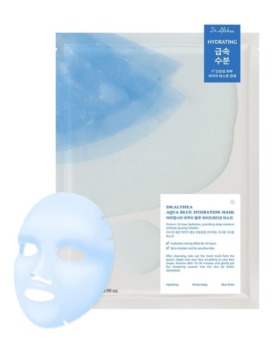 Mascarilla facial Aqua Blue Hydration Mask Mascarillas hidratante para hidratar