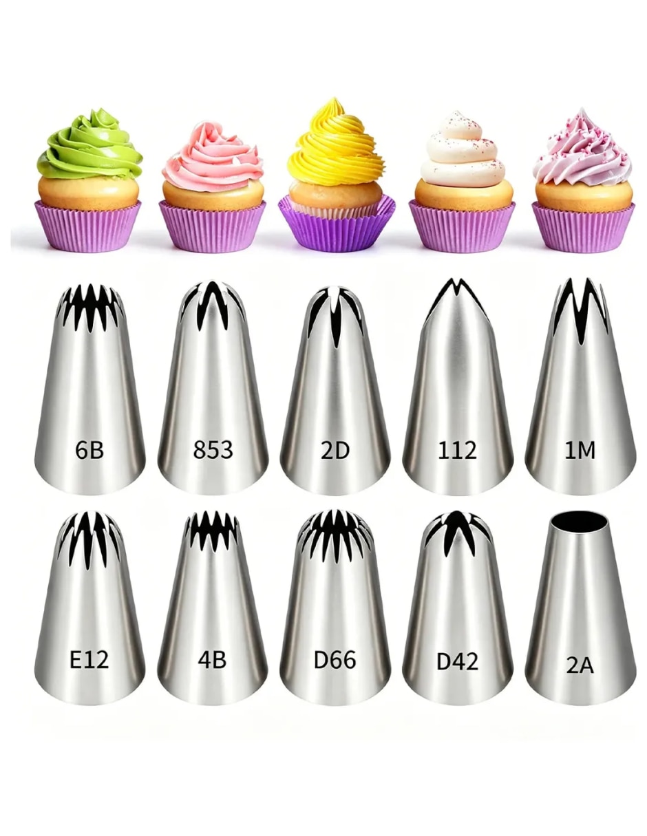 Set de duyas 10 piezas piezas de acero inoxidable 4