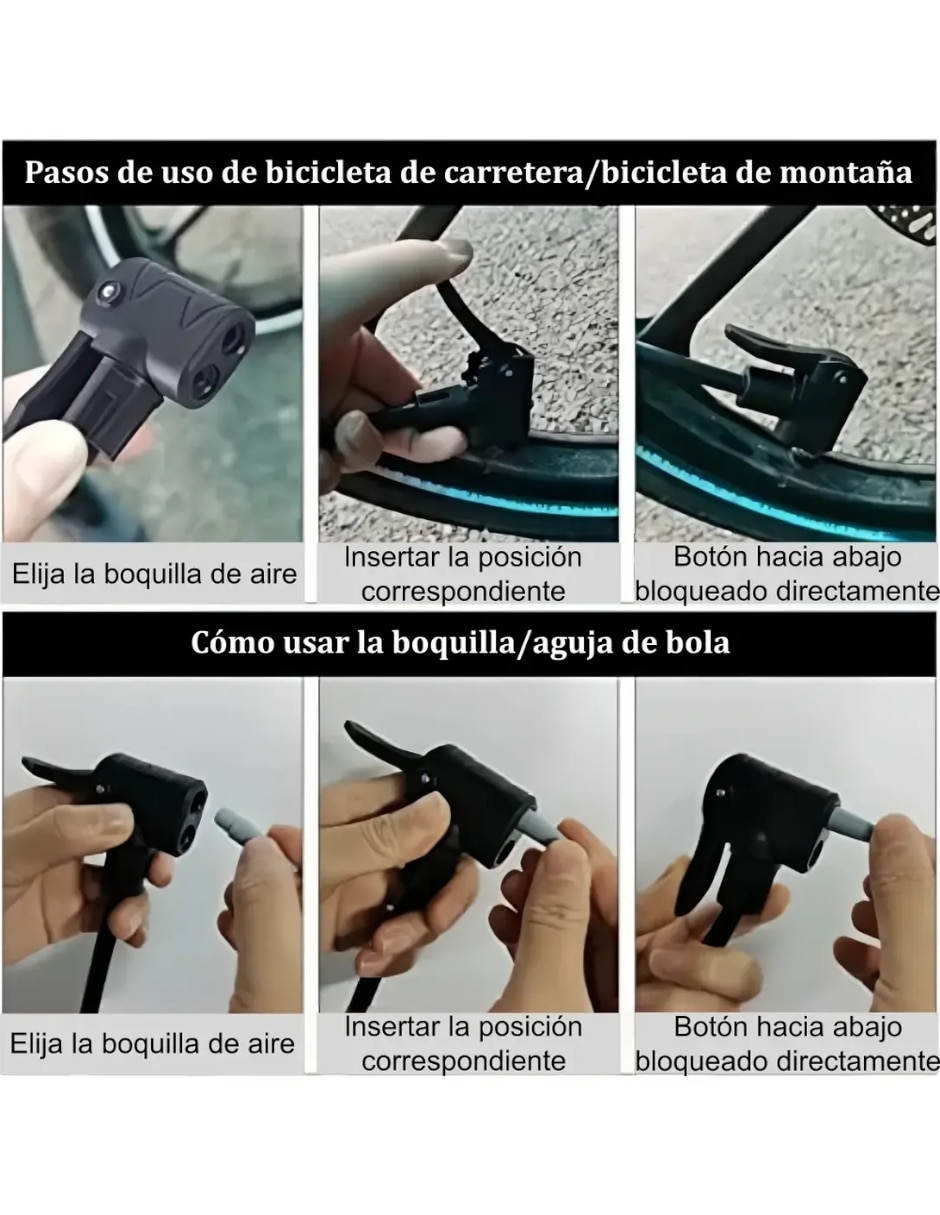 Bomba de aire manual para Ciclismo 3