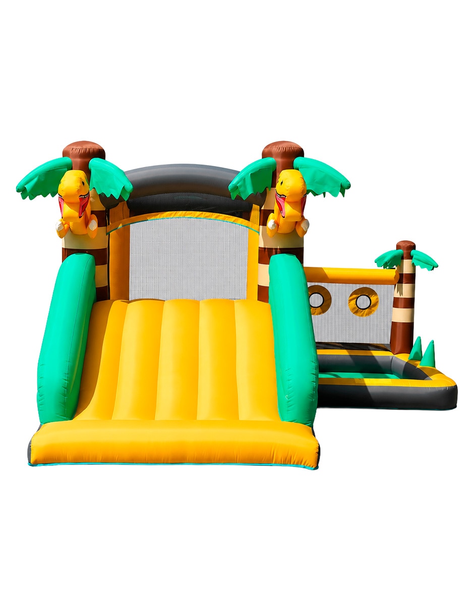 Brincolin inflable forma de dinosaurio