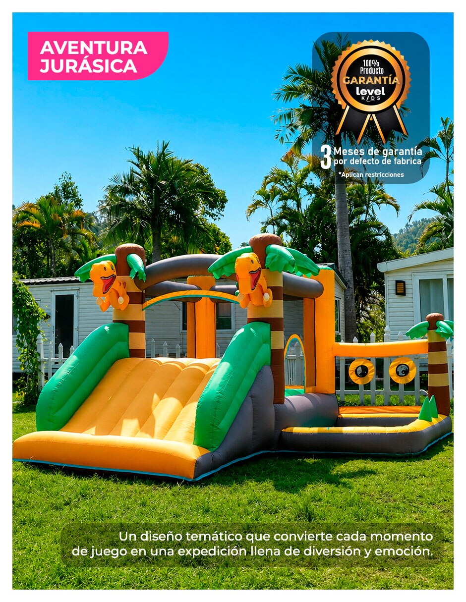Brincolin inflable forma de dinosaurio 4