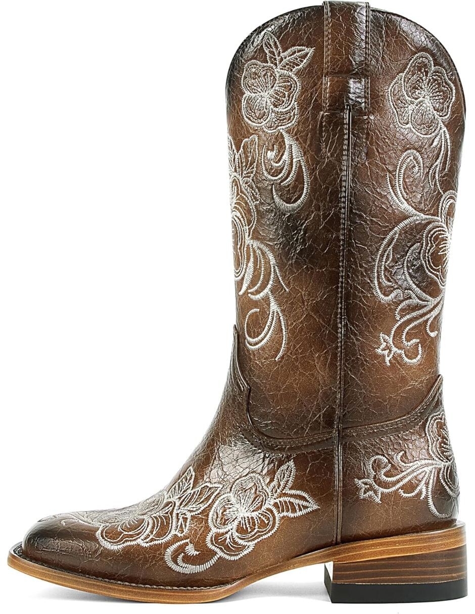 Bota cowboy arriba del tobillo para mujer 1