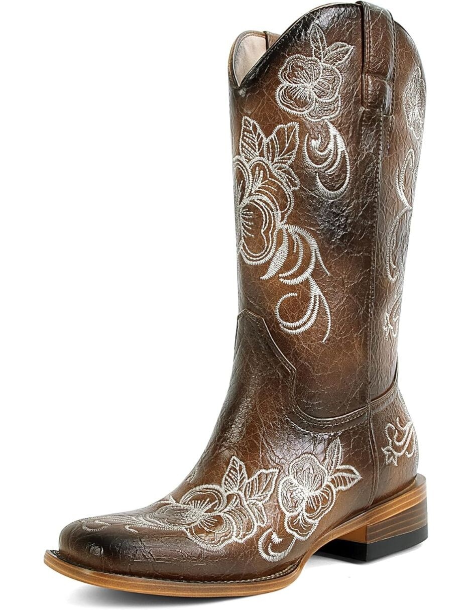 Bota cowboy arriba del tobillo para mujer 2