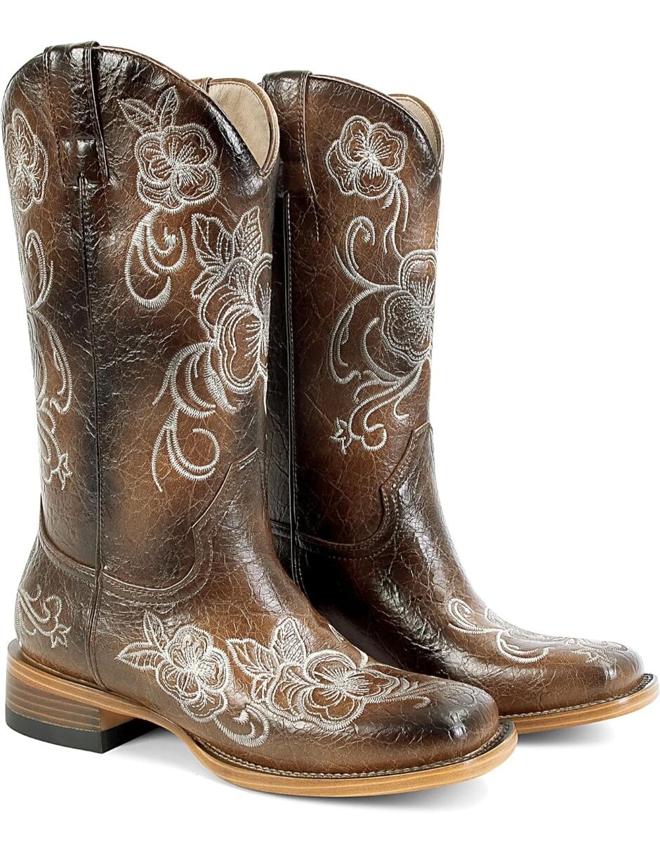Bota cowboy arriba del tobillo para mujer 5