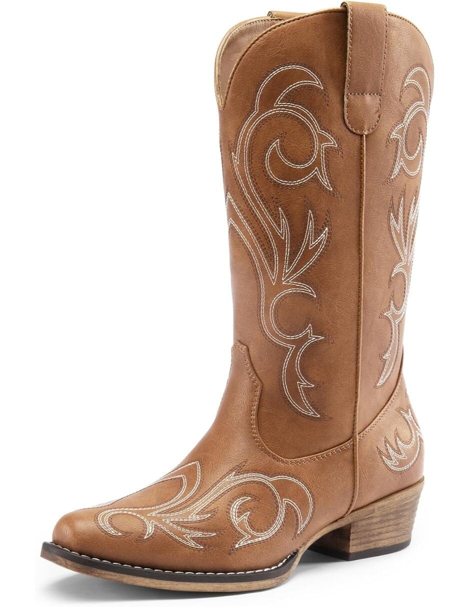Bota cowboy arriba del tobillo gwin para mujer