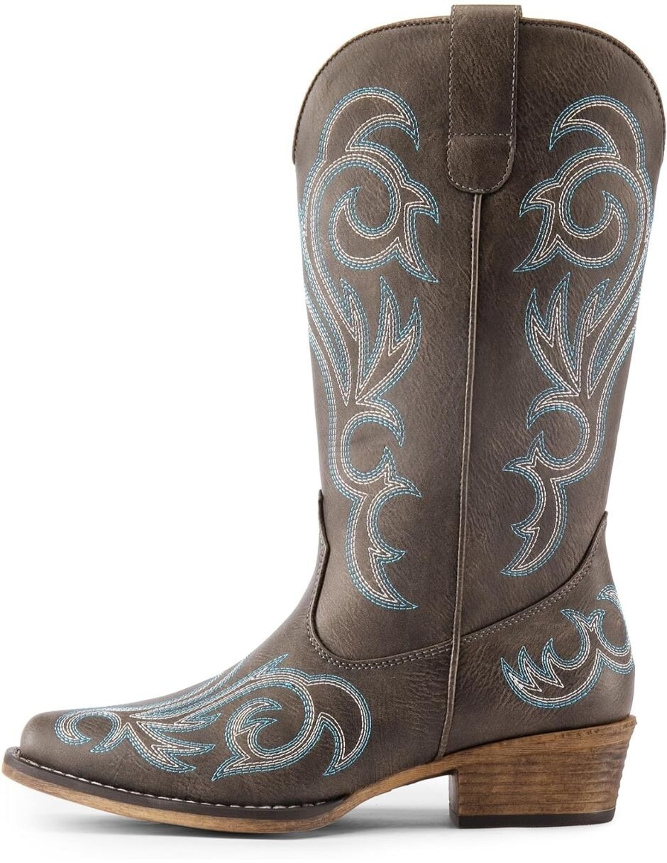 Bota cowboy arriba del tobillo para mujer Bota cowboy arriba del tobillo para mujer