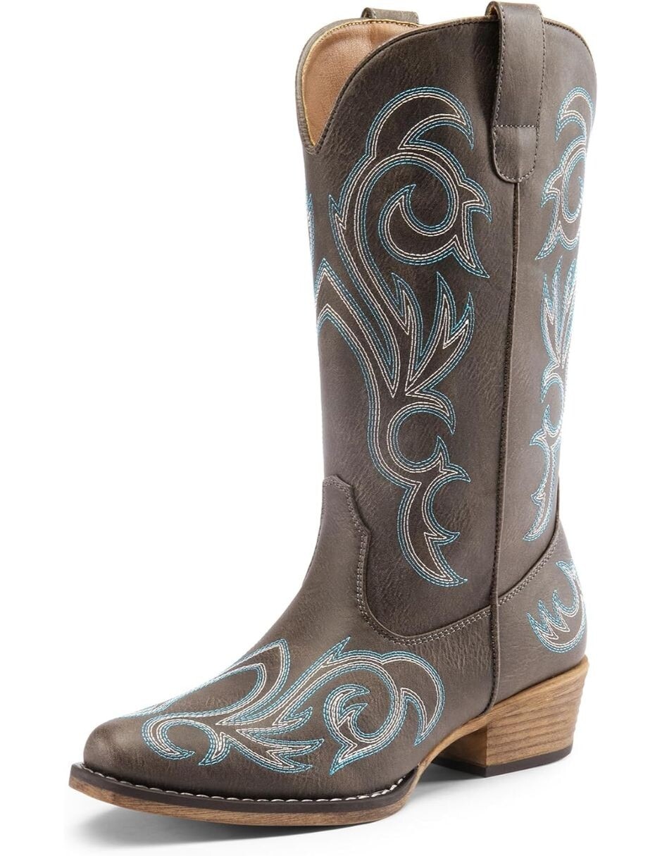 Bota cowboy arriba del tobillo para mujer 2