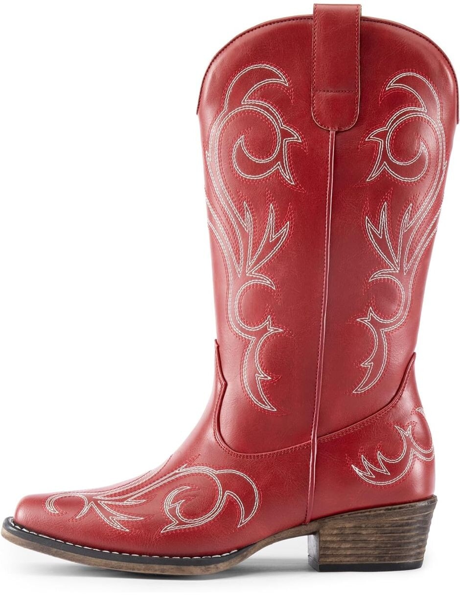 Bota cowboy arriba del tobillo para mujer 1