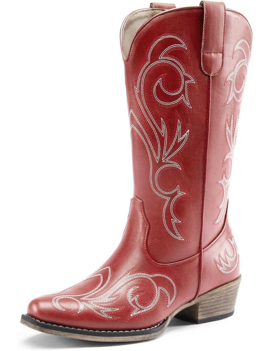 Bota cowboy arriba del tobillo para mujer 2