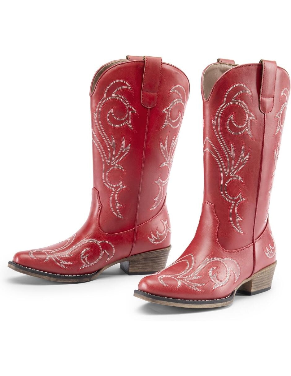 Bota cowboy arriba del tobillo para mujer 5