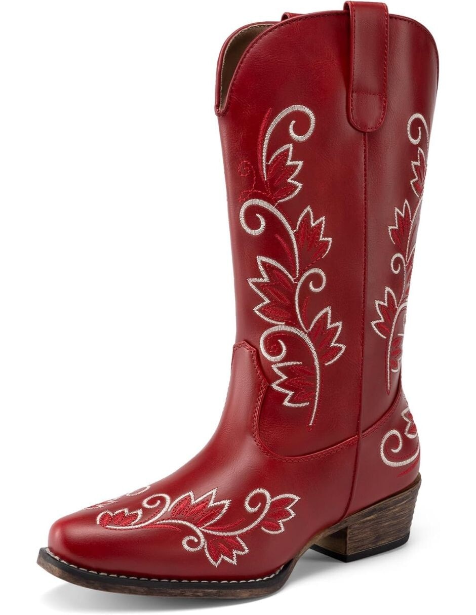 Bota cowboy arriba del tobillo para mujer 1