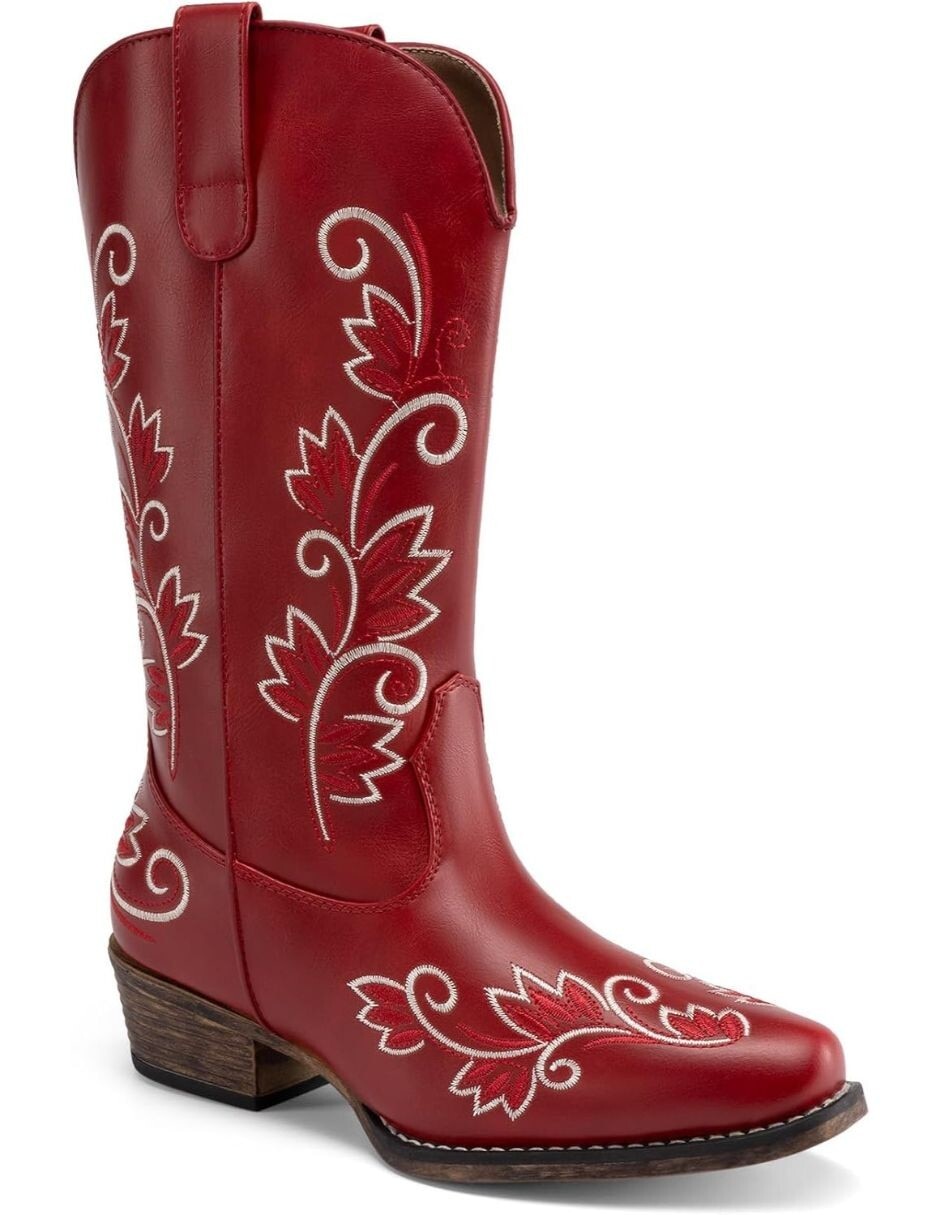 Bota cowboy arriba del tobillo para mujer 5