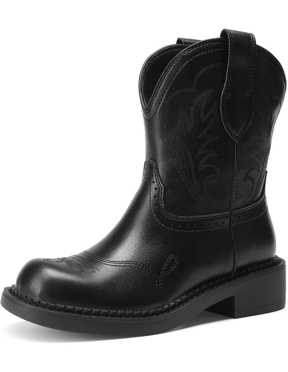 Bota cowboy arriba del tobillo para mujer 2