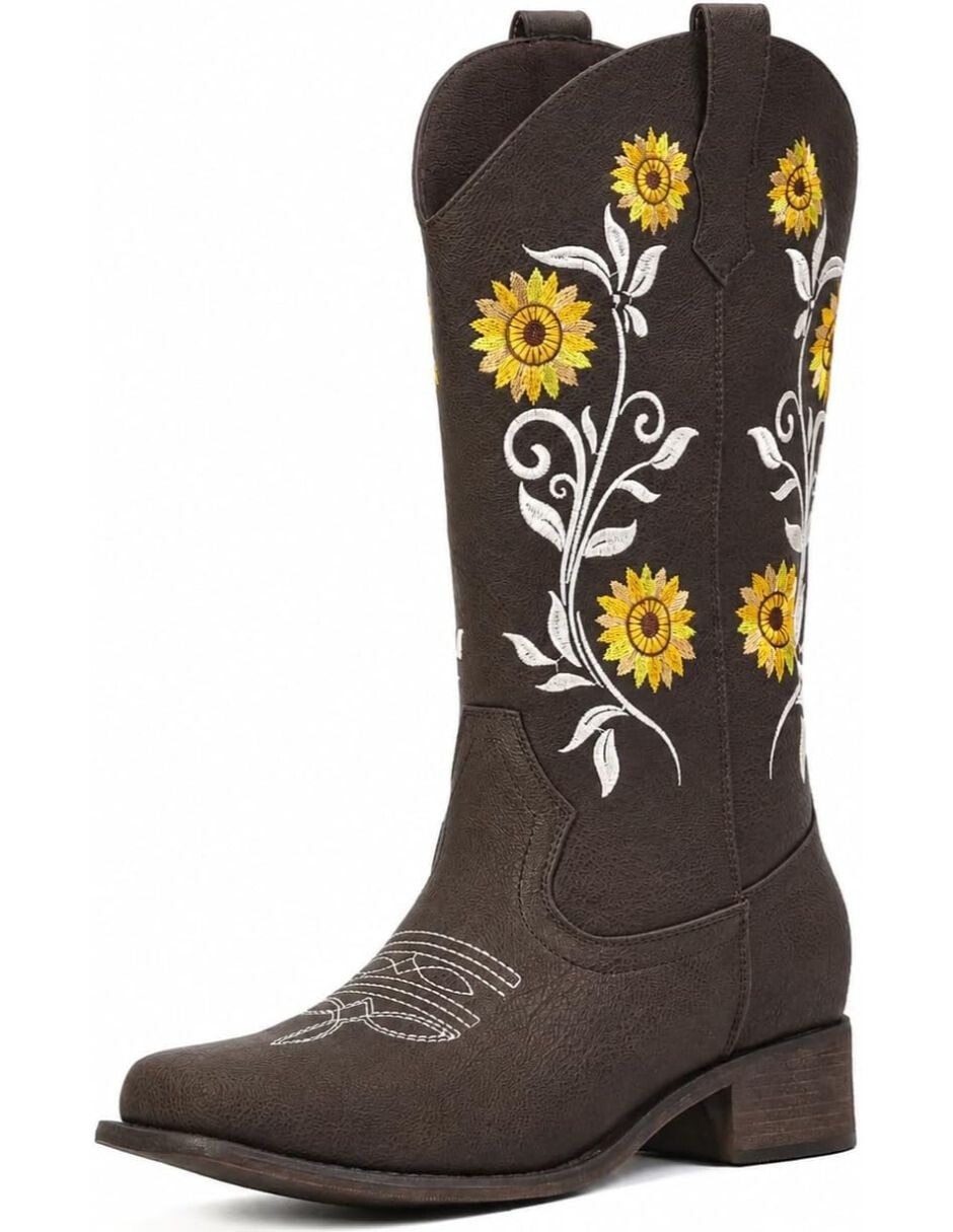 Bota cowboy arriba del tobillo gwin para mujer