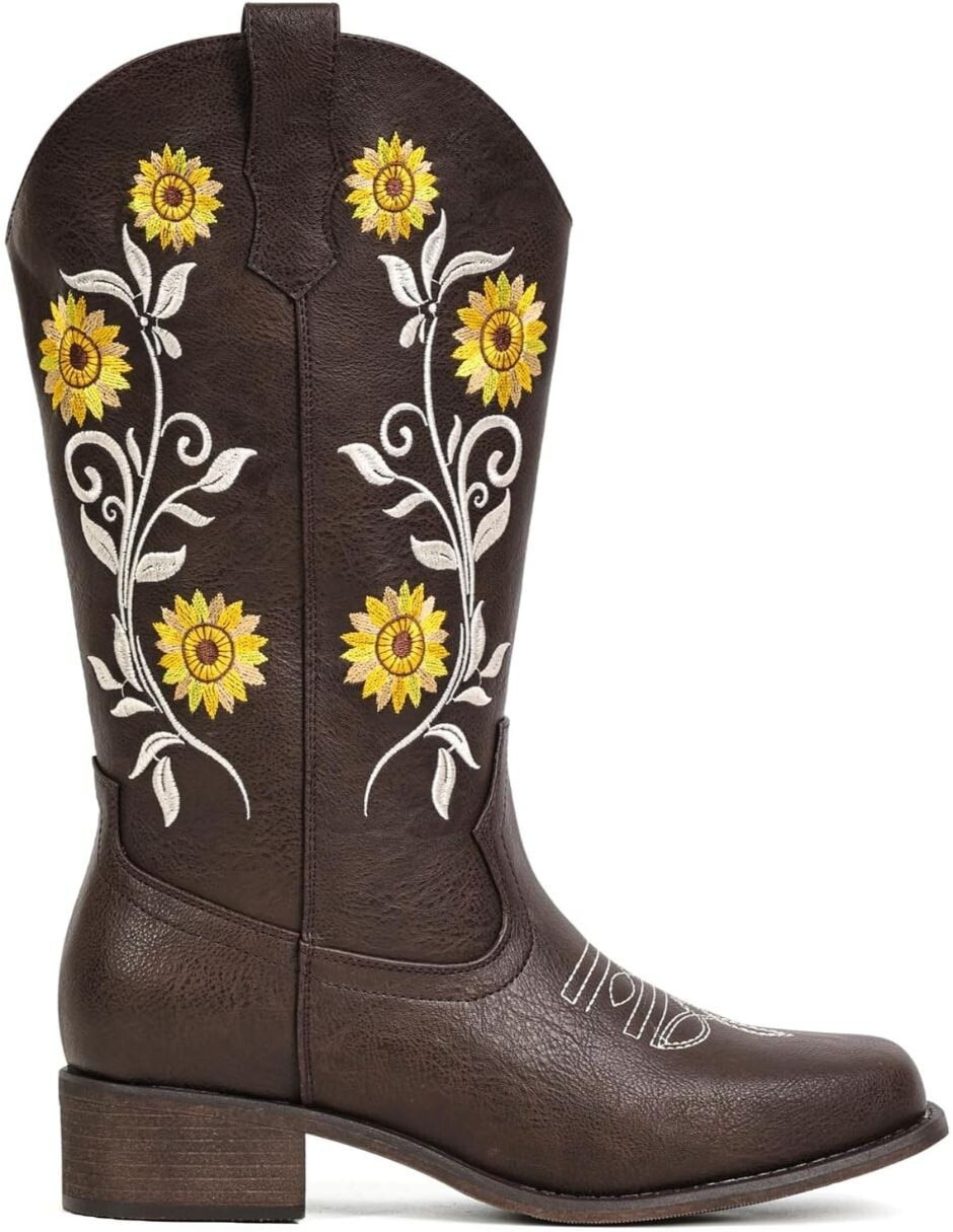 Bota cowboy arriba del tobillo gwin para mujer