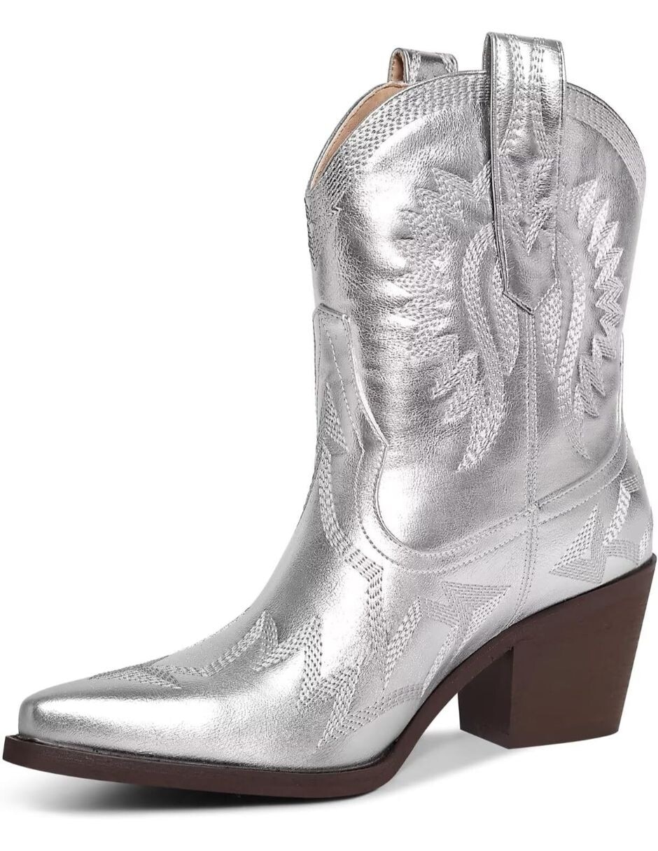 Bota cowboy arriba del tobillo para mujer 2