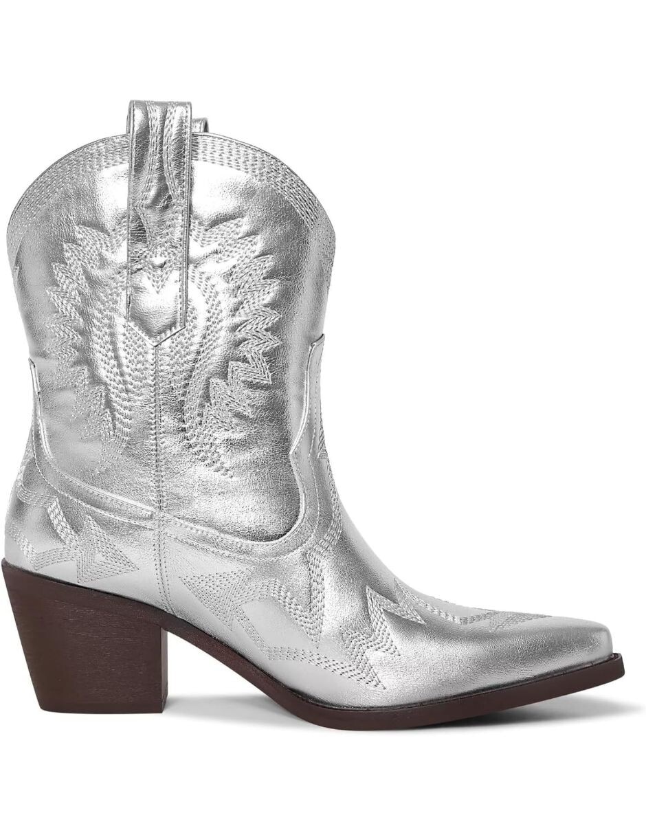 Bota cowboy arriba del tobillo para mujer 5