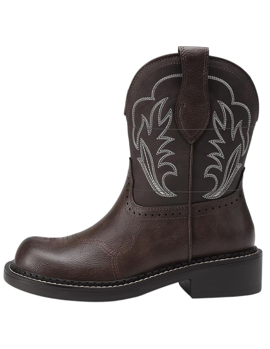 Bota cowboy arriba del tobillo para mujer Bota cowboy arriba del tobillo para mujer