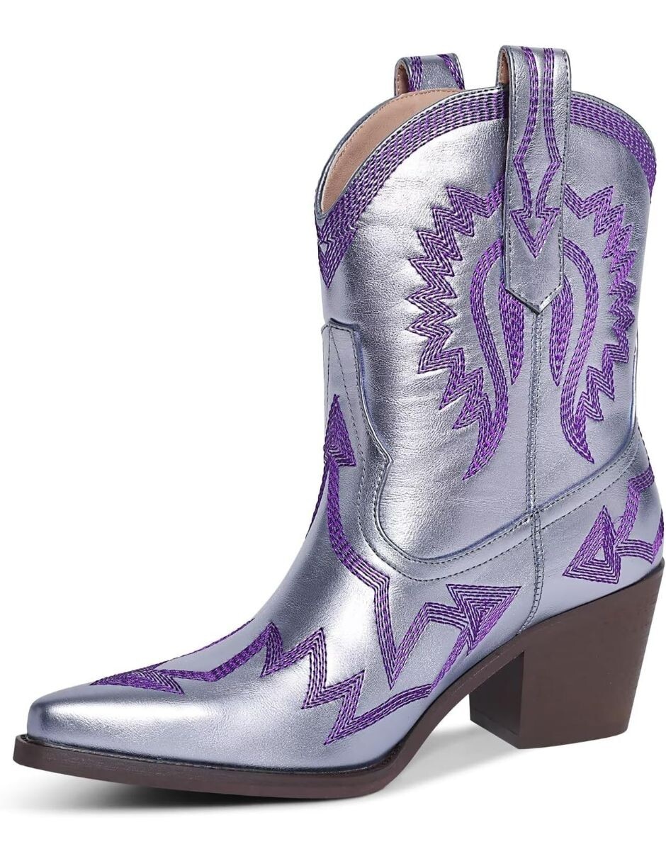 Bota cowboy arriba del tobillo gwin para mujer