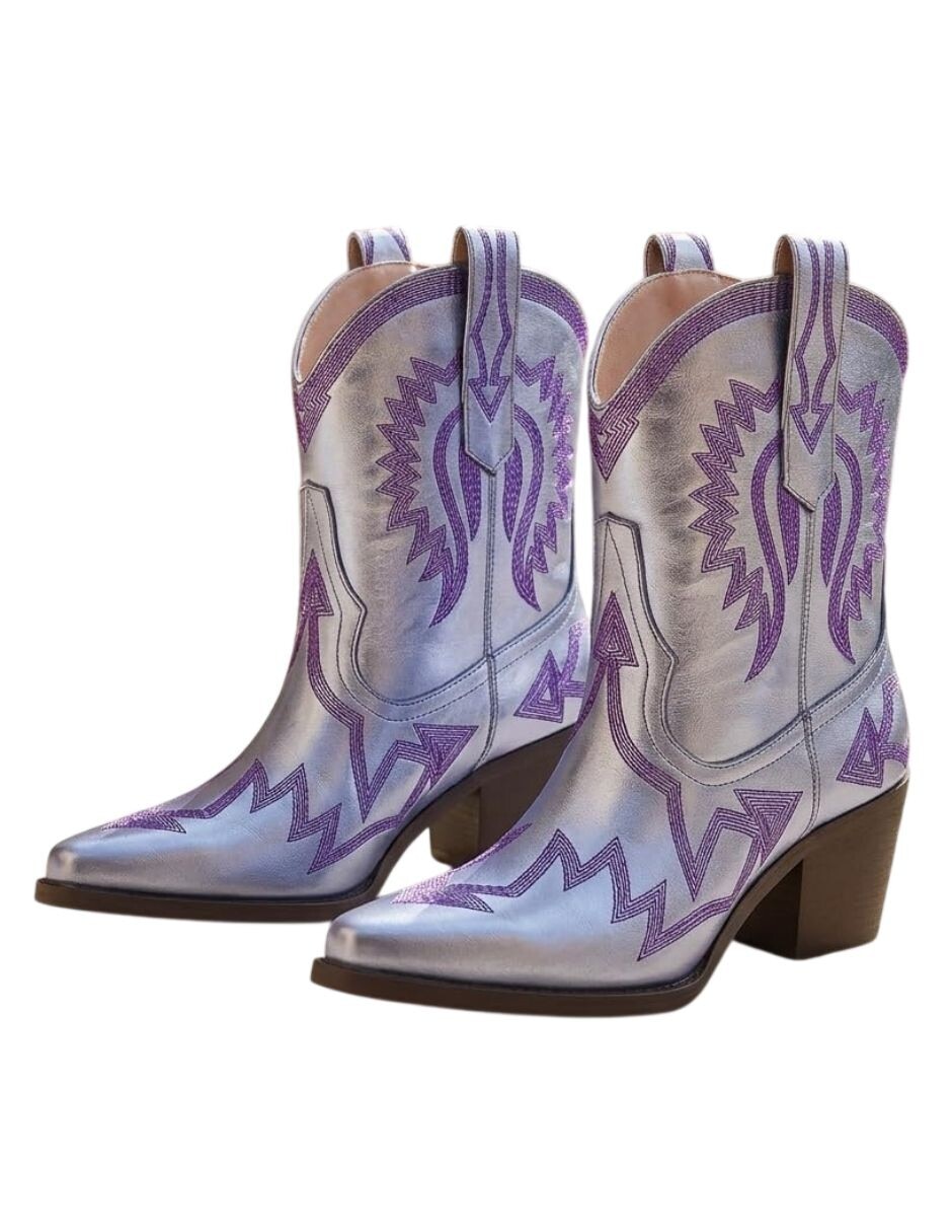 Bota cowboy arriba del tobillo gwin para mujer