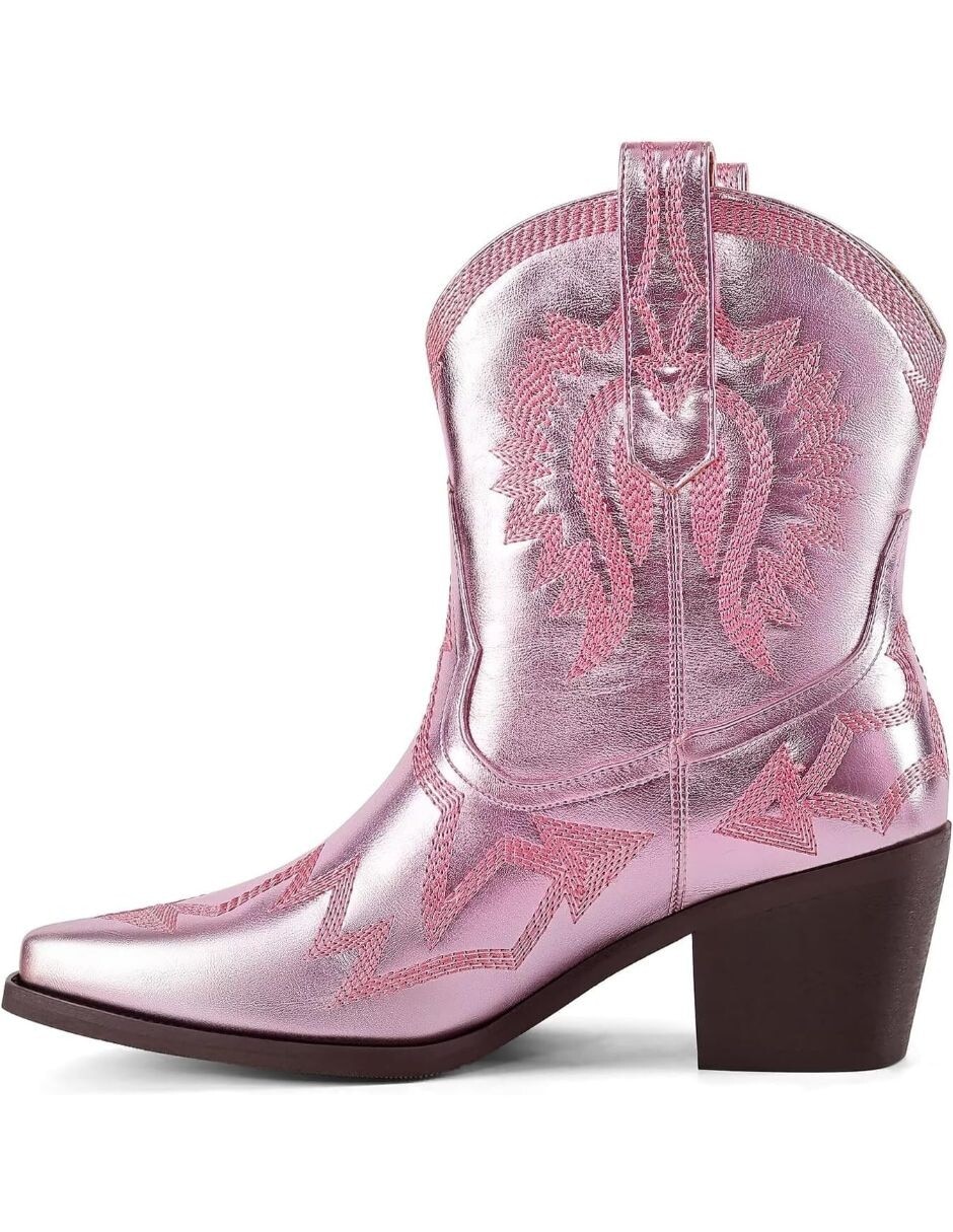 Bota cowboy arriba del tobillo para mujer 1
