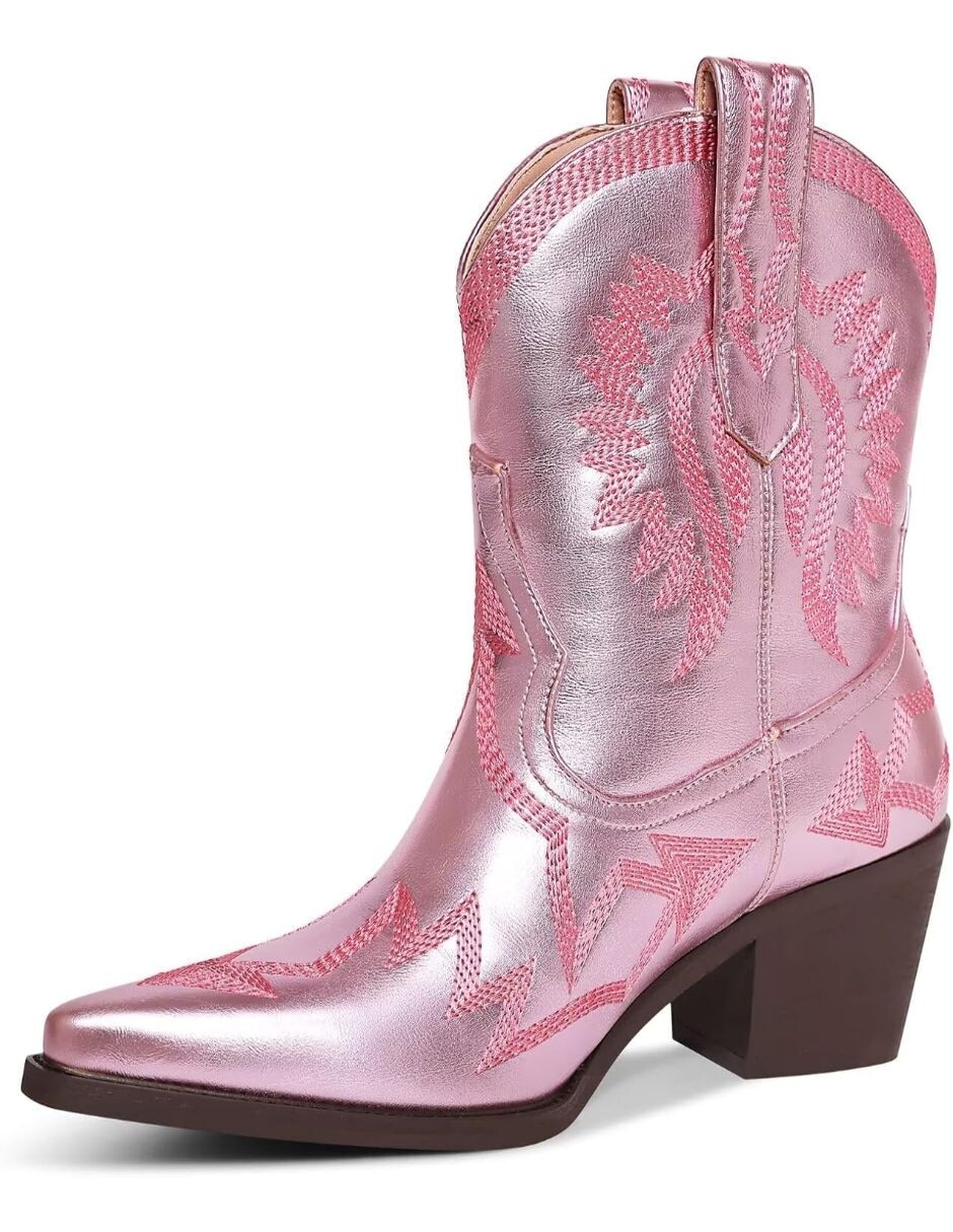 Bota cowboy arriba del tobillo para mujer 2